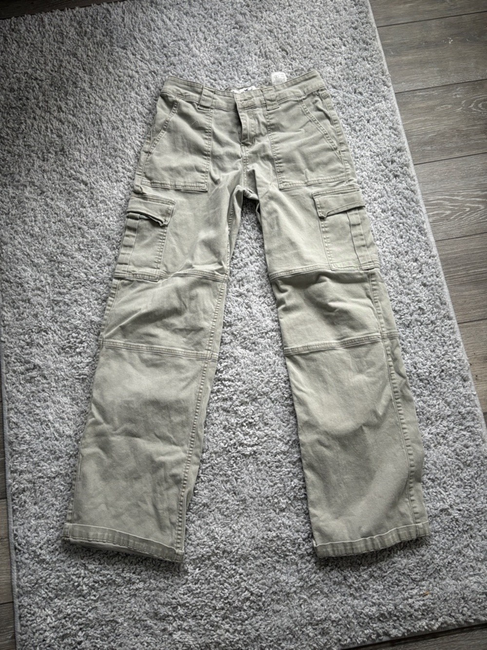 Hollister Light Green Cargo Pants